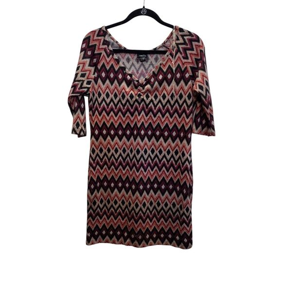 Rue21 Multi Color Geo Mini bodycon dress - Picture 1 of 6